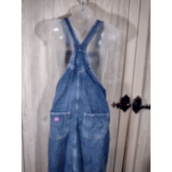 Lee for H&M Denim Blue Jean Overall Jumper Skirt Medium Wash - Women’s Size 16 - Picture 4 of 12